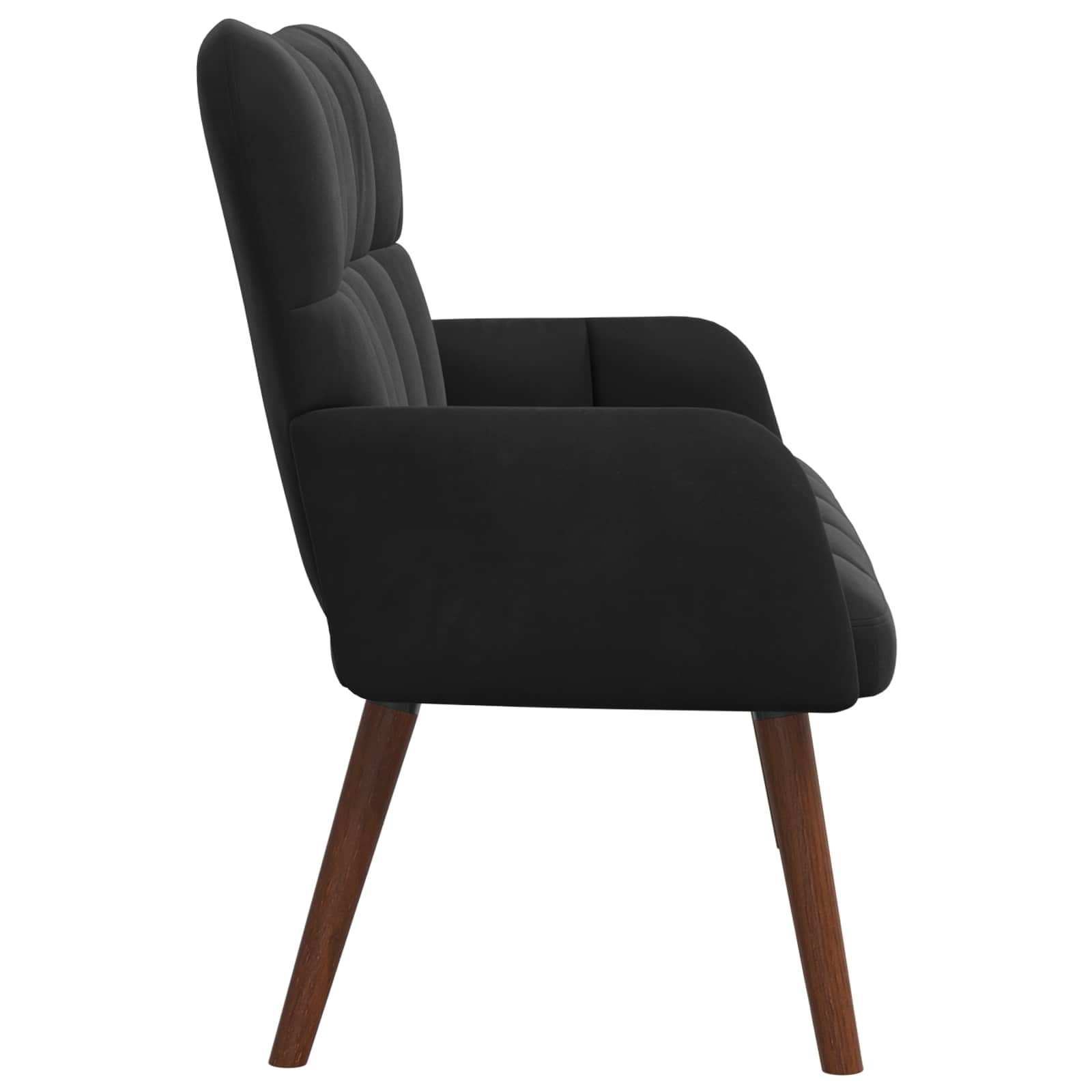 2-Sitzer Sofa Schwarz 115 x 61 x 87 cm Samt (V)
