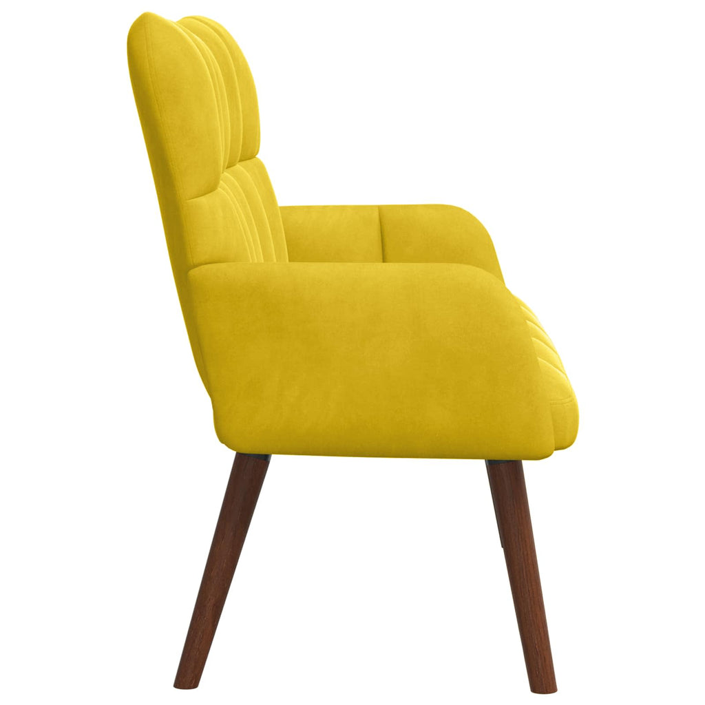 2-Sitzer Sofa Gelb 115 x 61 x 87 cm Samt (V)