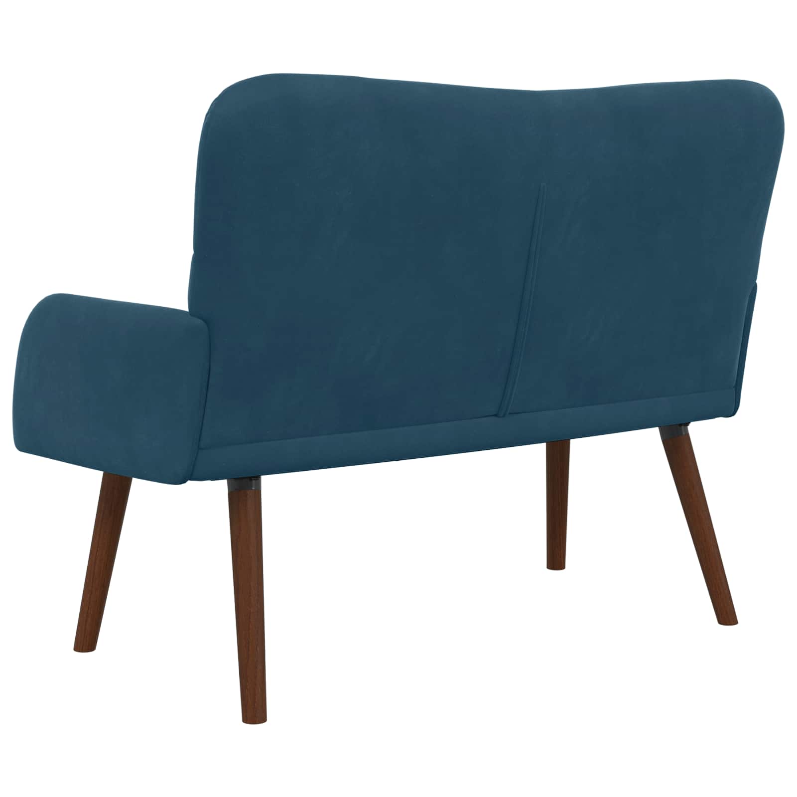 2-Sitzer Sofa Blau 115 x 61 x 87 cm Samt (V)