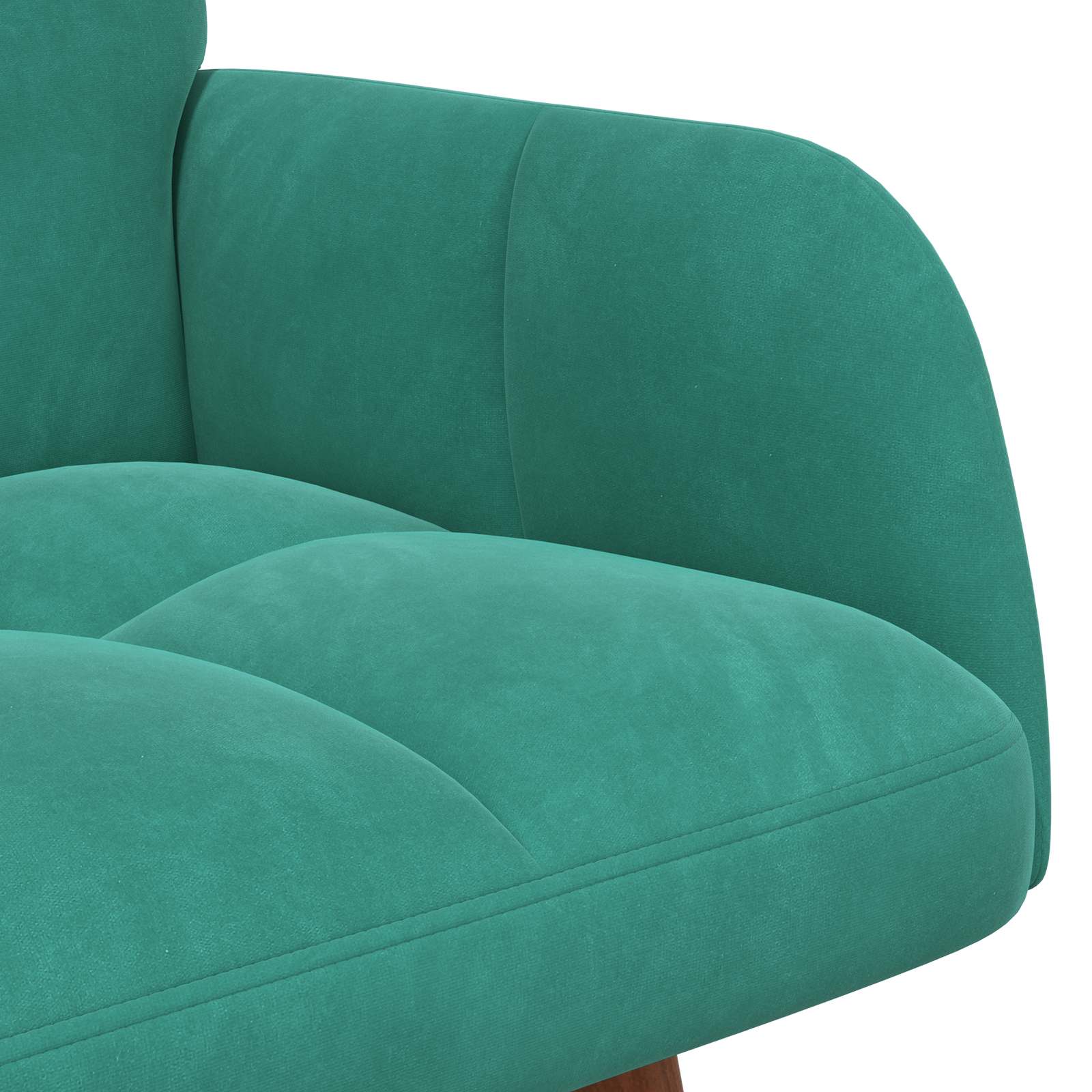 2-Sitzer Sofa Türkis 115 x 61 x 87 cm Samt (V)