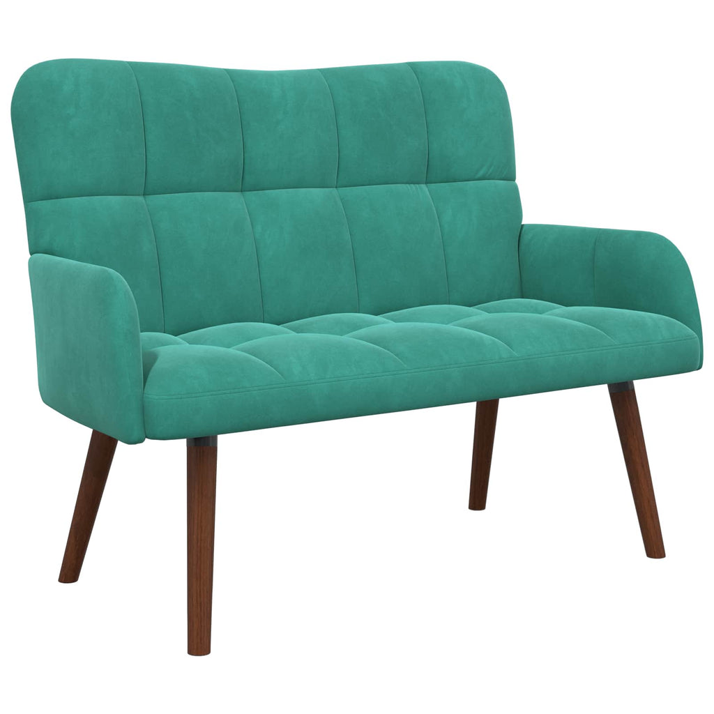 2-Sitzer Sofa Türkis 115 x 61 x 87 cm Samt (V)