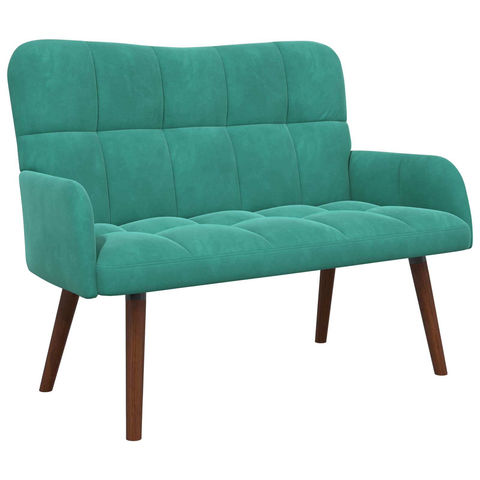 2-Sitzer Sofa Türkis 115 x 61 x 87 cm Samt (V)
