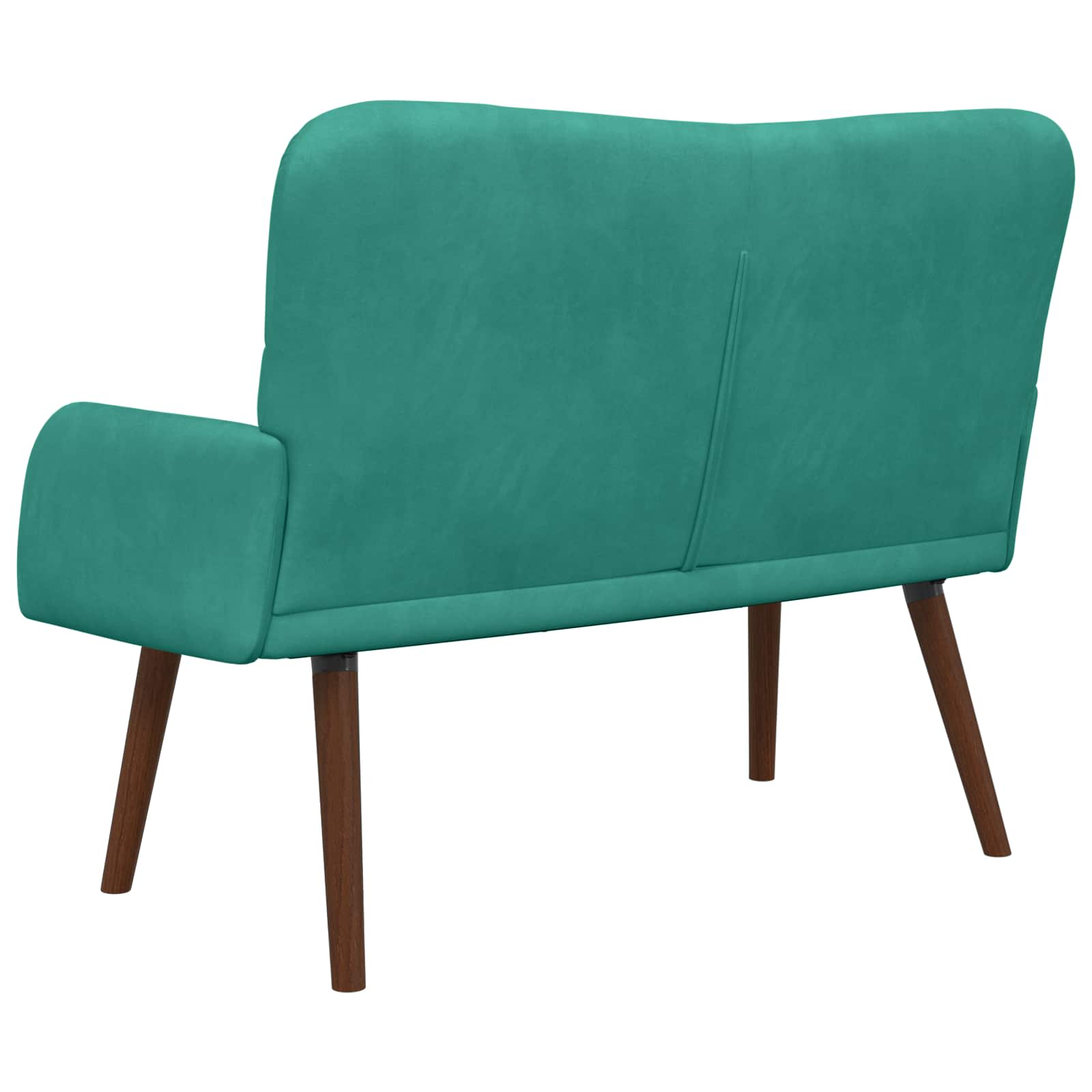 2-Sitzer Sofa Türkis 115 x 61 x 87 cm Samt (V)