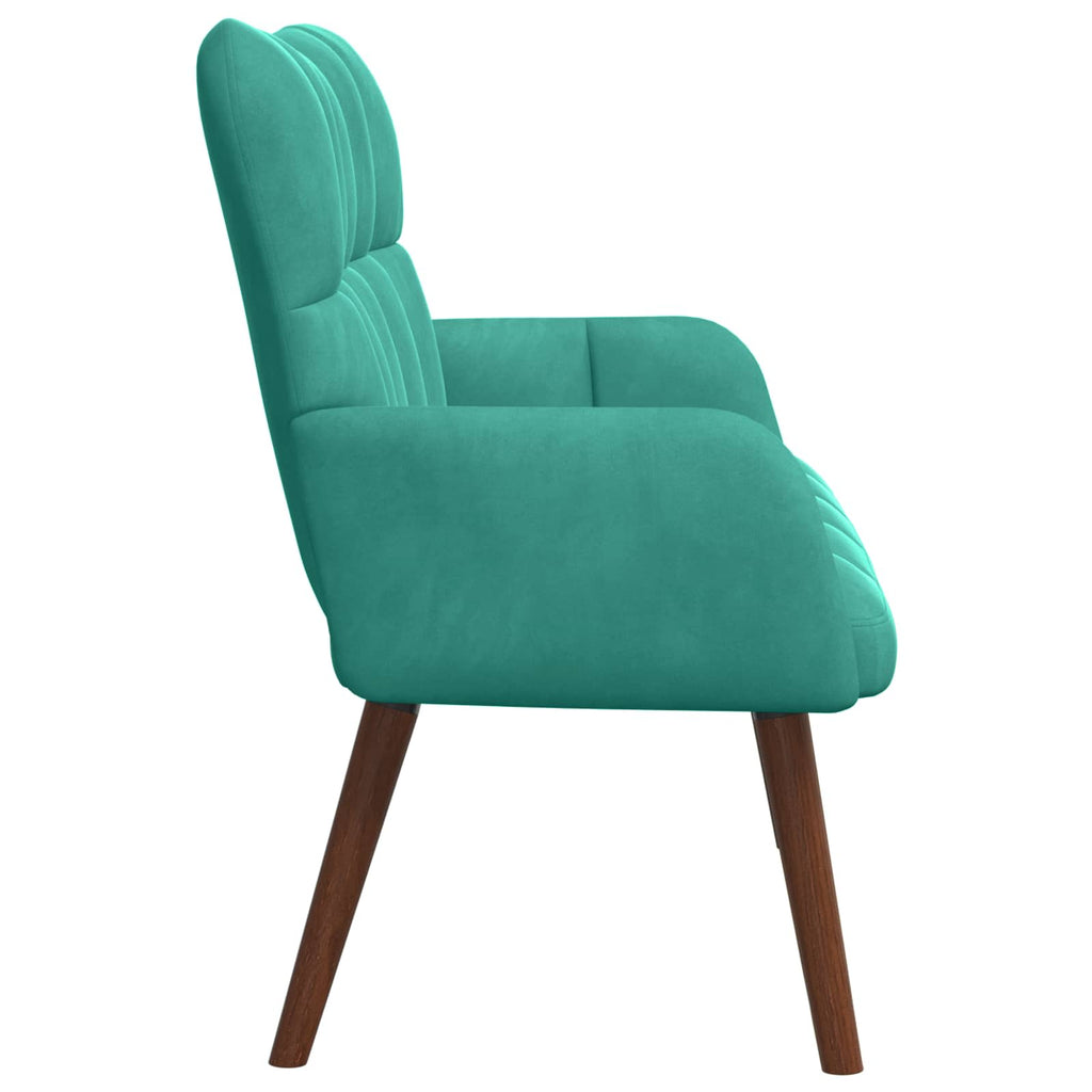 2-Sitzer Sofa Türkis 115 x 61 x 87 cm Samt (V)