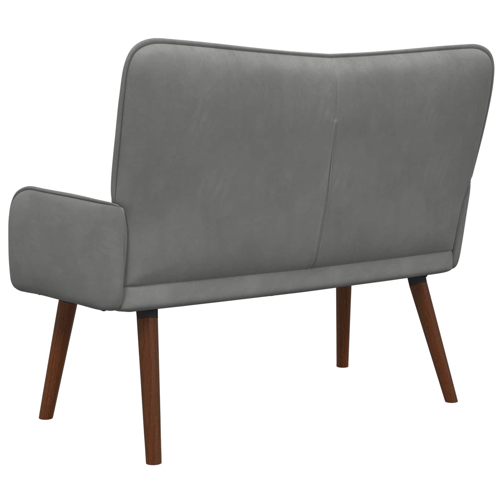 2-Sitzer Sofa Dunkelgrau 115 x 61 x 87 cm Samt (V)