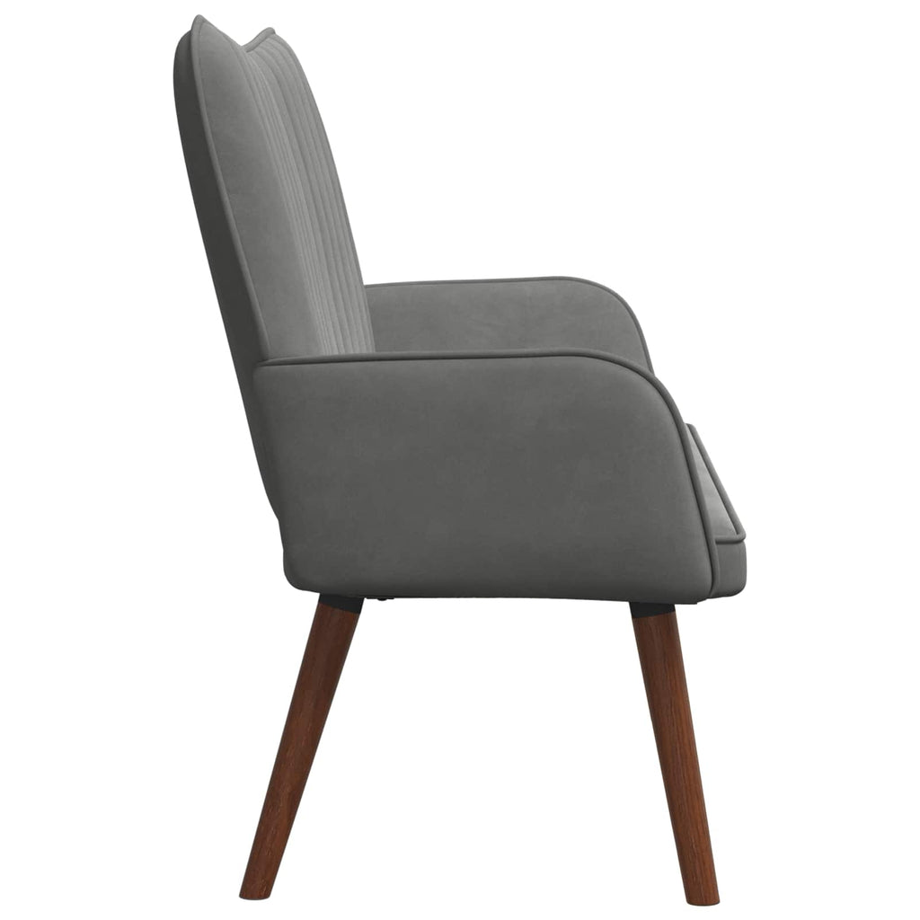 2-Sitzer Sofa Dunkelgrau 115 x 61 x 87 cm Samt (V)