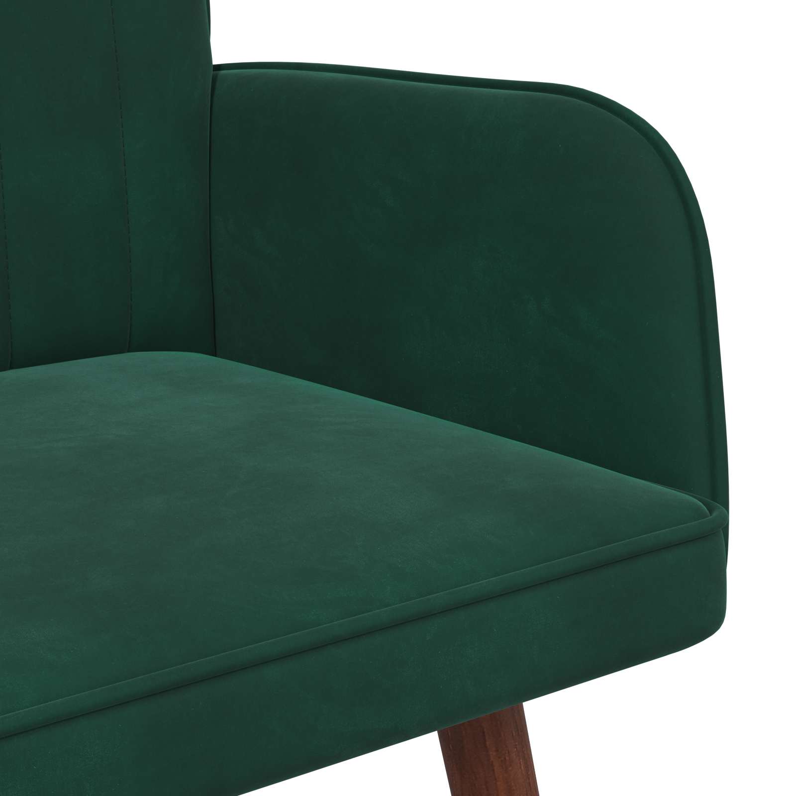 2-Sitzer Sofa Dunkelgrün 115 x 61 x 87 cm Samt (V)