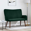 2-Sitzer Sofa Dunkelgrün 115 x 61 x 87 cm Samt (V)