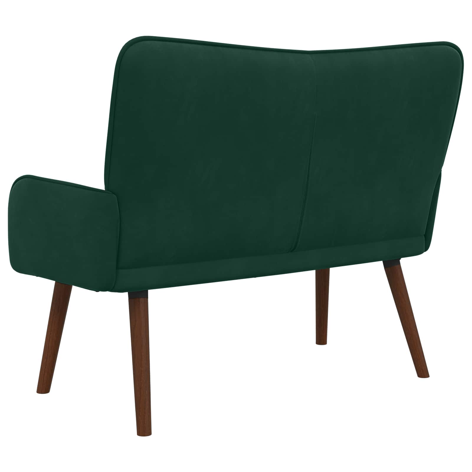 2-Sitzer Sofa Dunkelgrün 115 x 61 x 87 cm Samt (V)