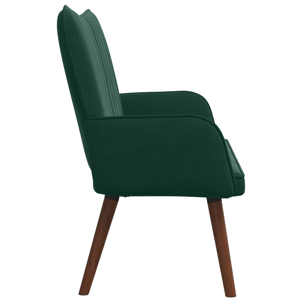 2-Sitzer Sofa Dunkelgrün 115 x 61 x 87 cm Samt (V)