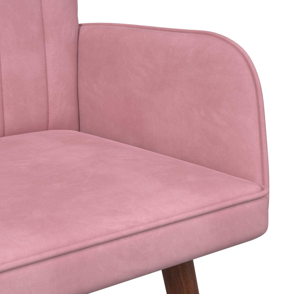 2-Sitzer Sofa Rosa 115 x 61 x 87 cm Samt (V)