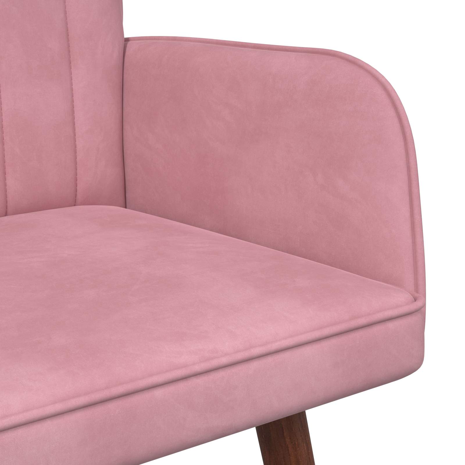 2-Sitzer Sofa Rosa 115 x 61 x 87 cm Samt (V)