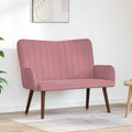 2-Sitzer Sofa Rosa 115 x 61 x 87 cm Samt (V)