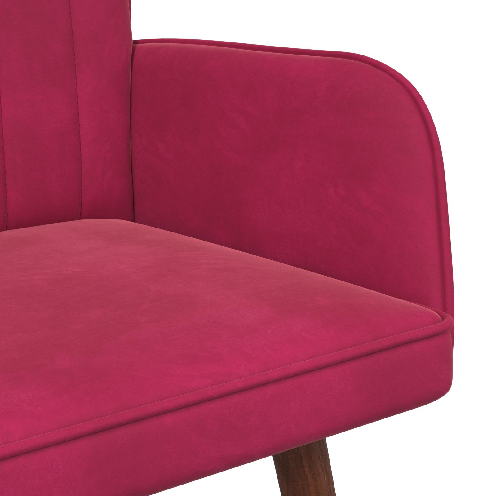 2-Sitzer Sofa Weinrot 115 x 61 x 87 cm Samt (V)