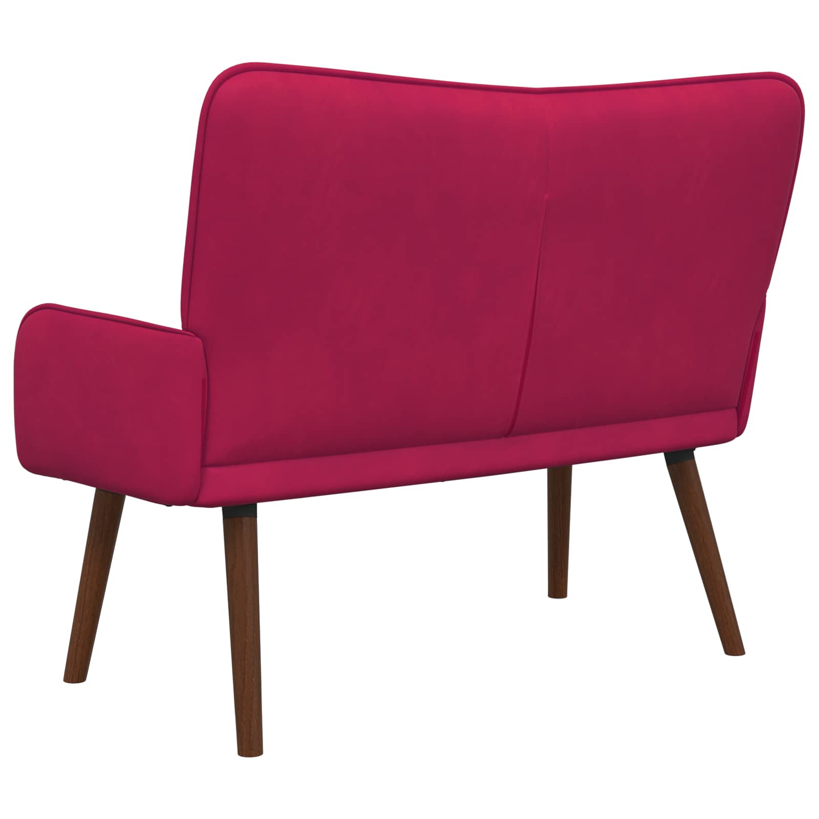 2-Sitzer Sofa Weinrot 115 x 61 x 87 cm Samt (V)