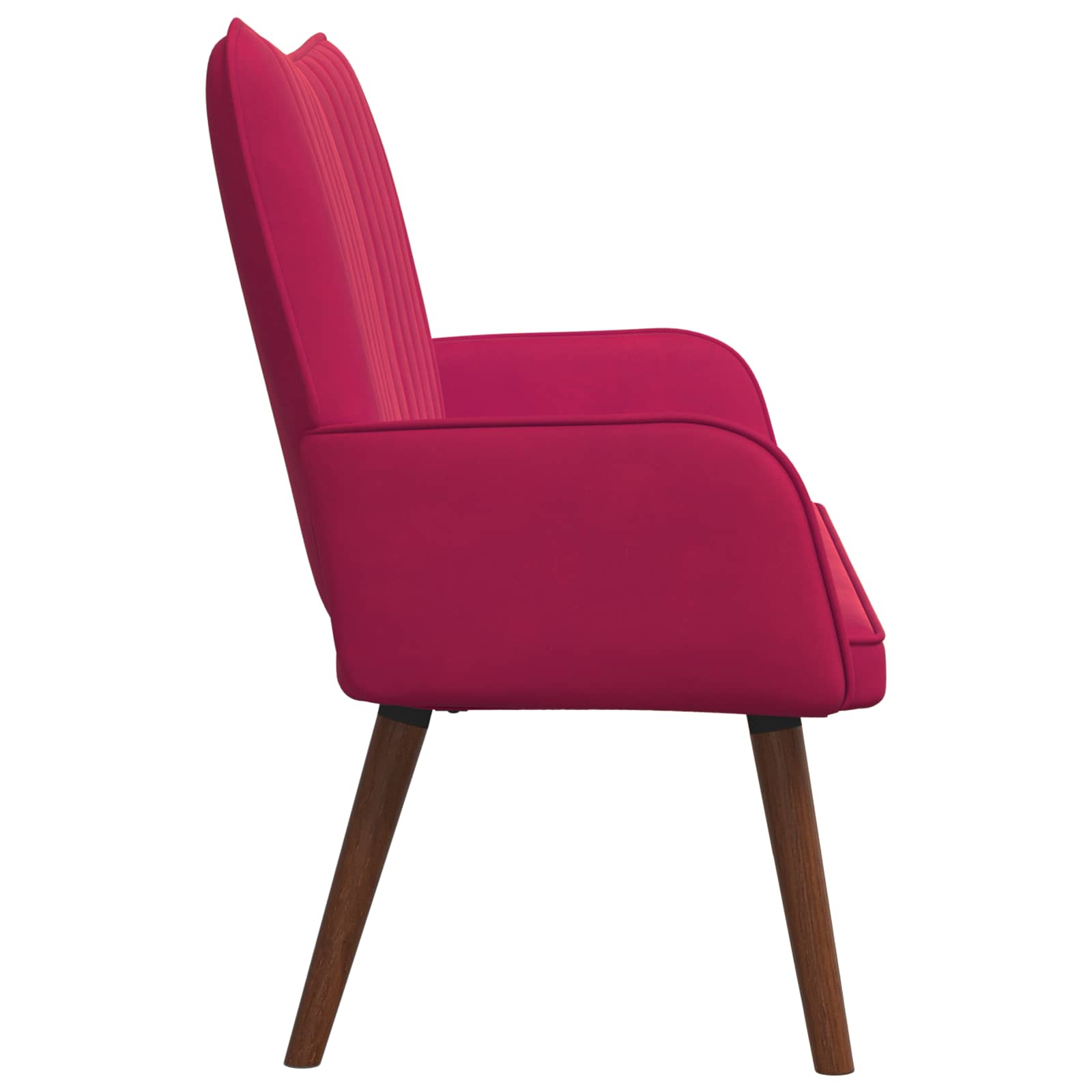2-Sitzer Sofa Weinrot 115 x 61 x 87 cm Samt (V)