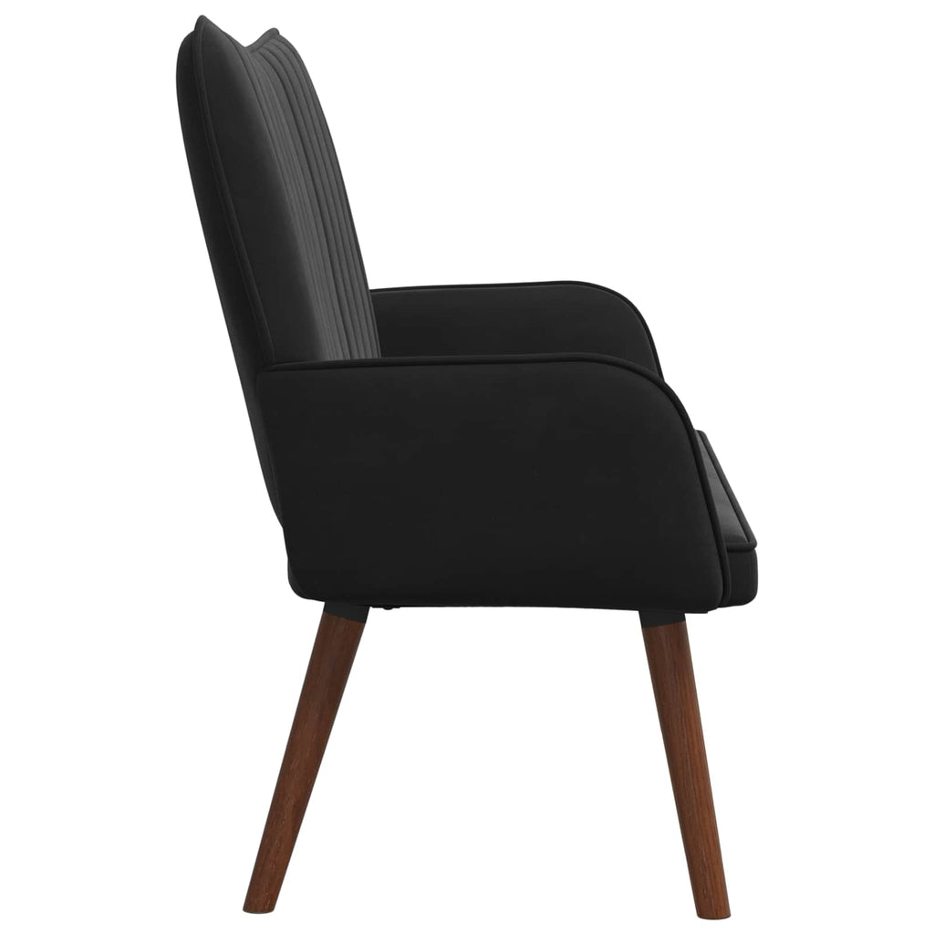 2-Sitzer Sofa Schwarz 115 x 61 x 87 cm Samt (V)