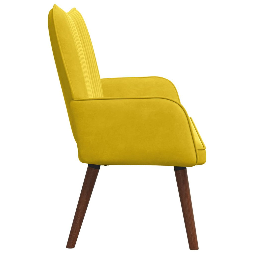 2-Sitzer Sofa Gelb 115 x 61 x 87 cm Samt (V)