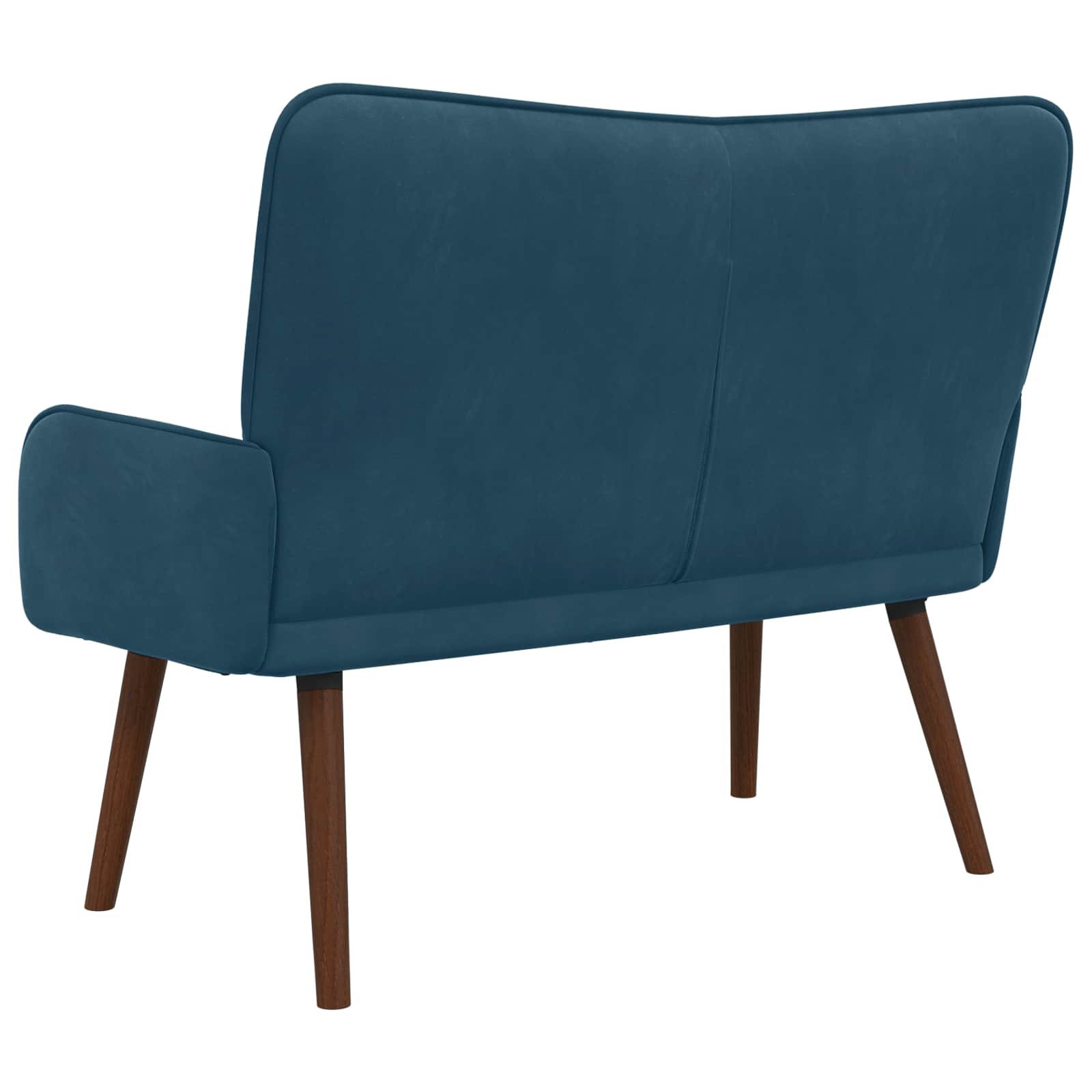 2-Sitzer Sofa Blau 115 x 61 x 87 cm Samt (V)