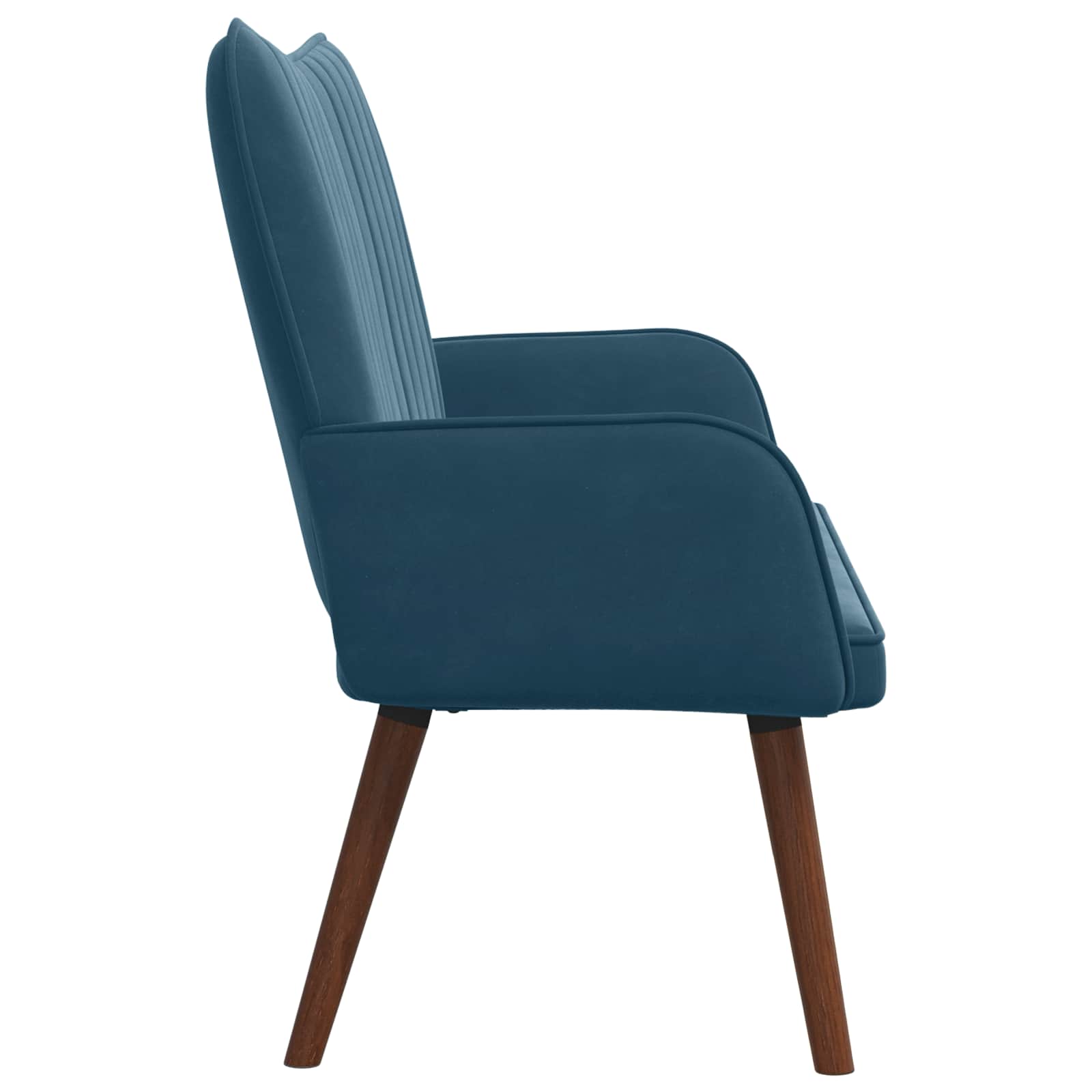 2-Sitzer Sofa Blau 115 x 61 x 87 cm Samt (V)