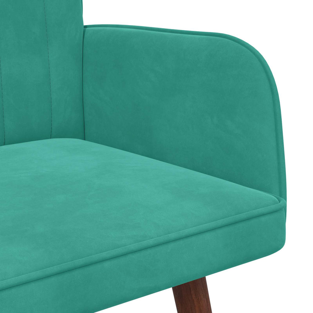 2-Sitzer Sofa Türkis 115 x 61 x 87 cm Samt (V)