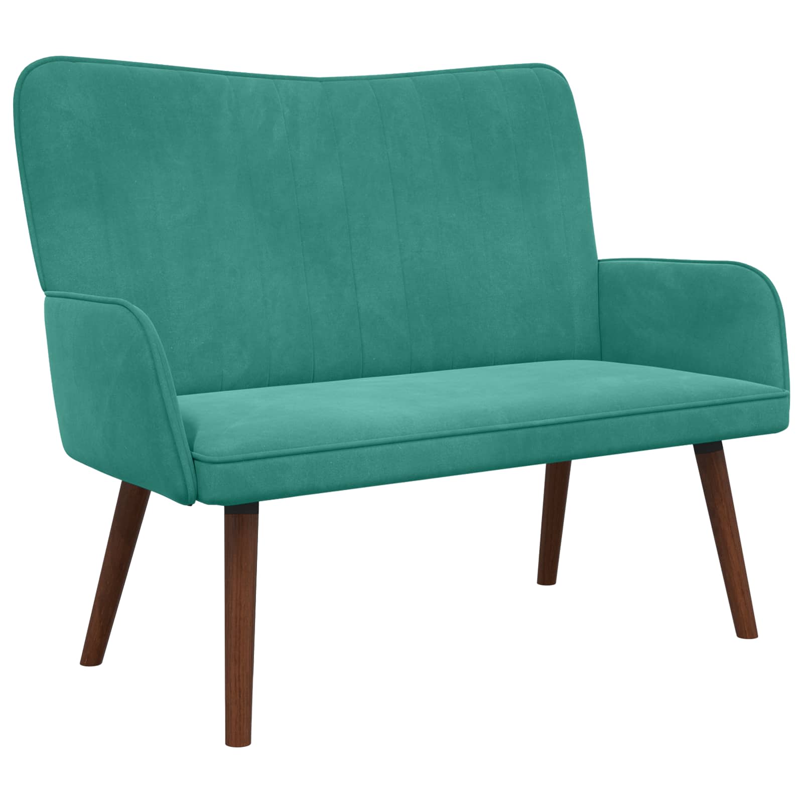 2-Sitzer Sofa Türkis 115 x 61 x 87 cm Samt (V)