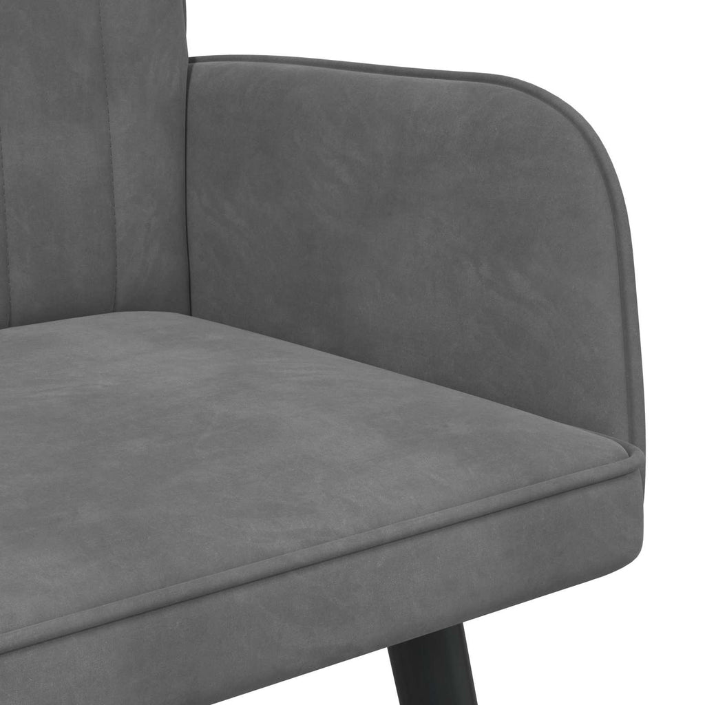 2-Sitzer Sofa Dunkelgrau 115 x 61 x 87 cm Samt (V)