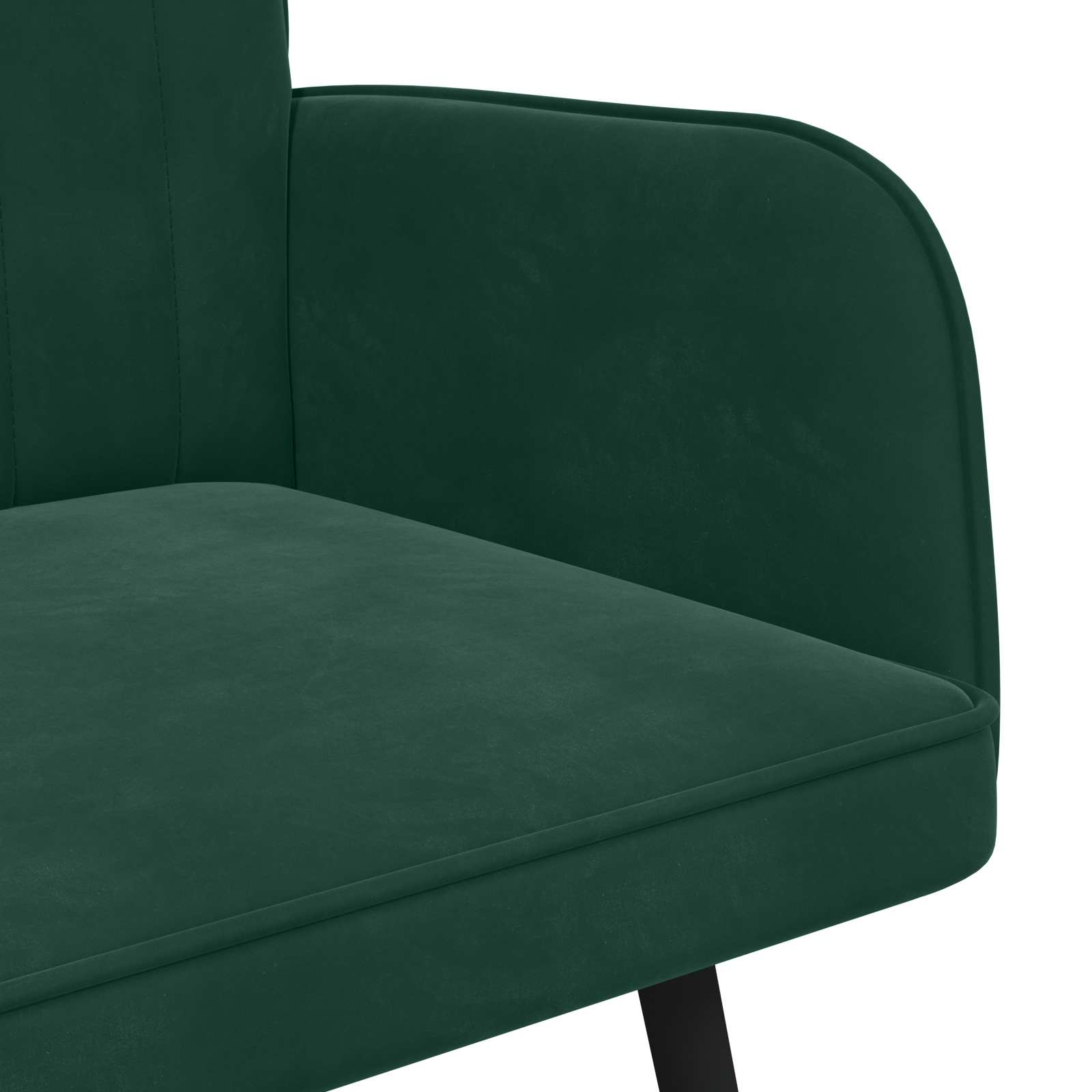 2-Sitzer Sofa Dunkelgrün 115 x 61 x 87 cm Samt (V)