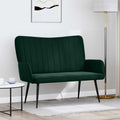 2-Sitzer Sofa Dunkelgrün 115 x 61 x 87 cm Samt (V)