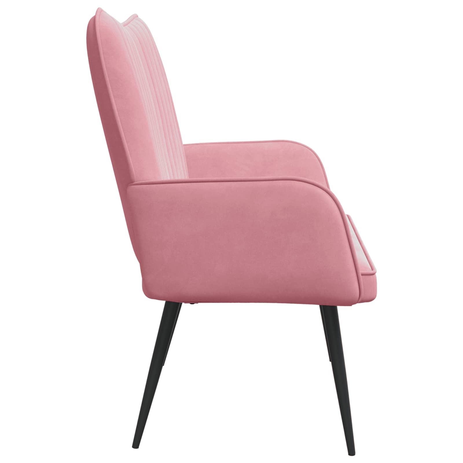 2-Sitzer Sofa Rosa 115 x 61 x 87 cm Samt (V)
