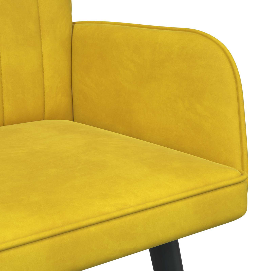 2-Sitzer Sofa Gelb 115 x 61 x 87 cm Samt (V)