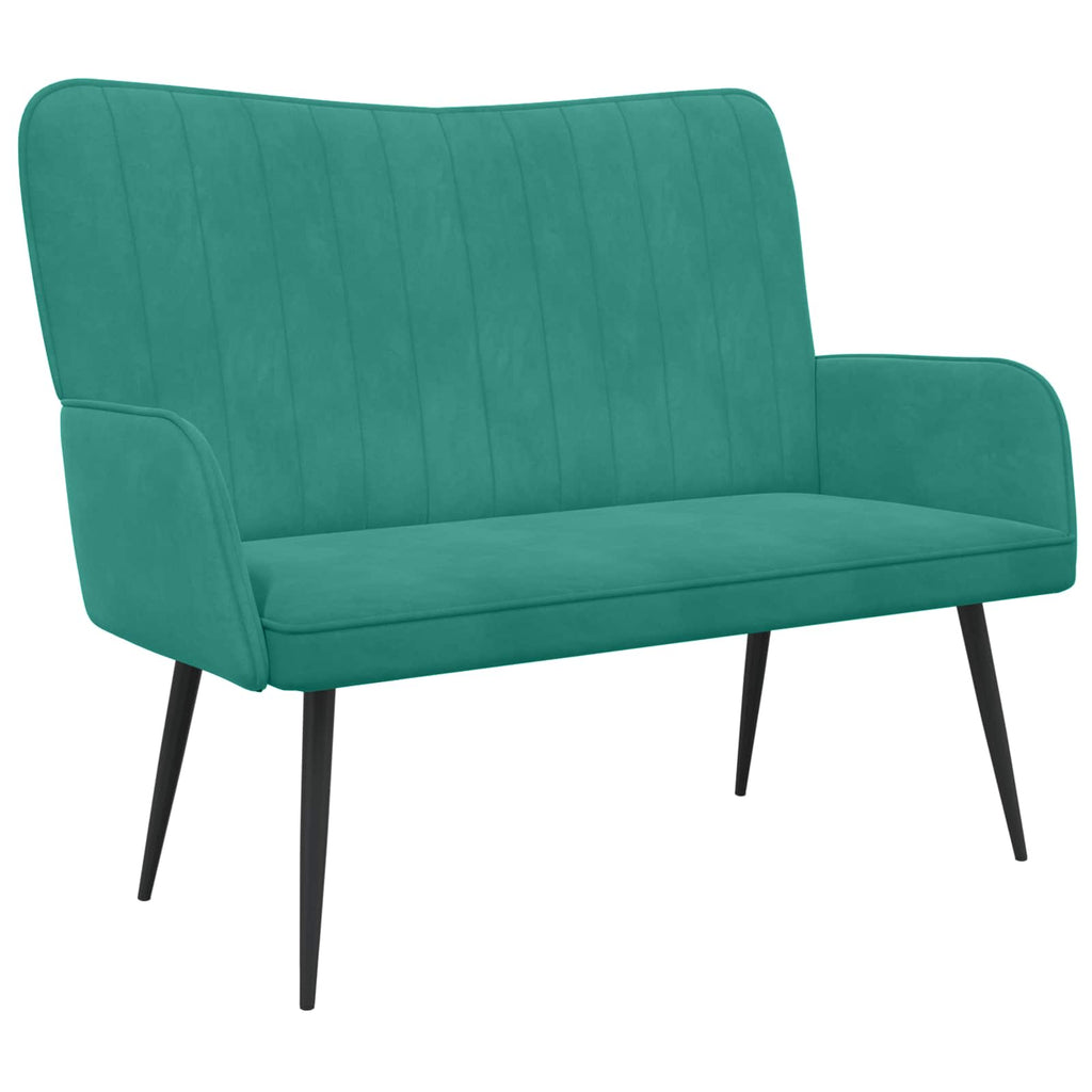 2-Sitzer Sofa Türkis 115 x 61 x 87 cm Samt (V)