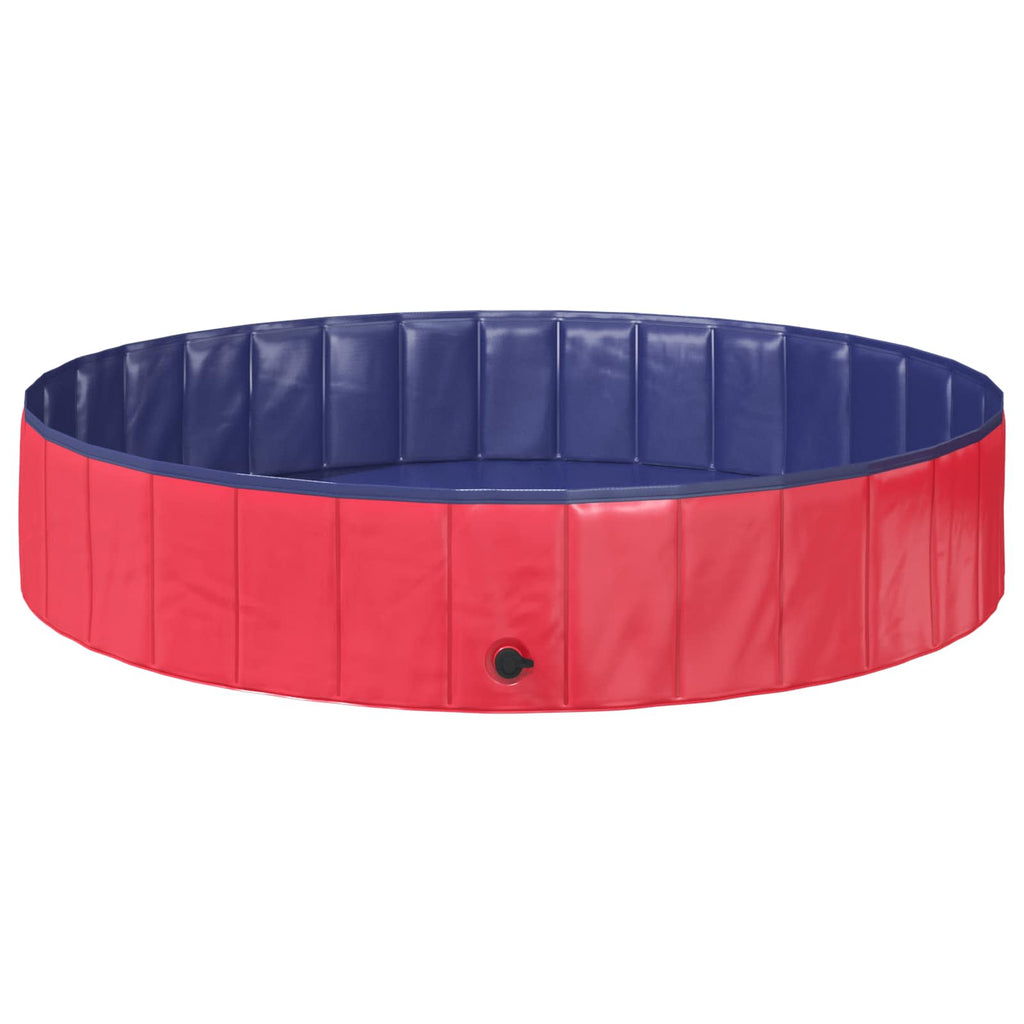 Kinder Schwimmbecken Rot und Blau Ø 160 x 30 cm