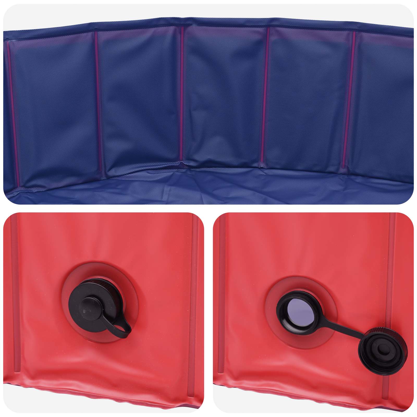 Kinder Schwimmbecken Rot Ø300 x 38 cm