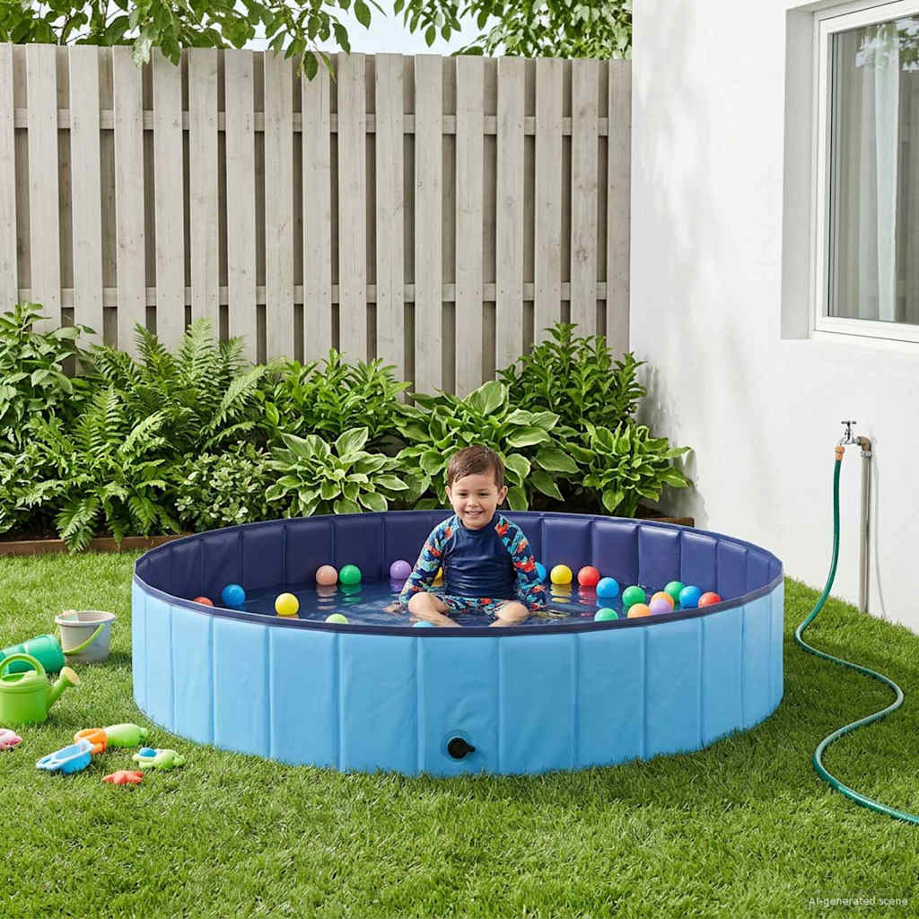 Kinder Schwimmbecken Blau Ø 160 x 30 cm