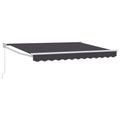 Ausziehbare Markise Anthrazit 2,5 x 2 m