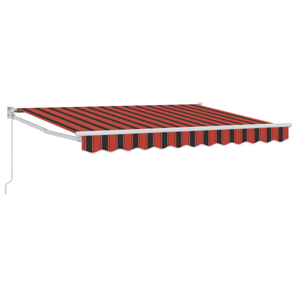 Ausziehbare Markise Orange, Schwarz und Gelb 2,5 x 2 m