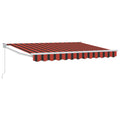 Ausziehbare Markise Orange, Schwarz und Gelb 2,5 x 2 m
