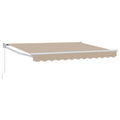 Ausziehbare Markise Beige 2,5 x 2 m