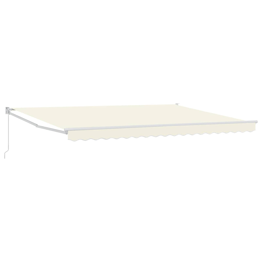 Ausziehbare Markise Creme 4 x 2 m 100% Polyester und Aluminium