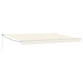 Ausziehbare Markise Creme 4 x 2 m 100% Polyester und Aluminium