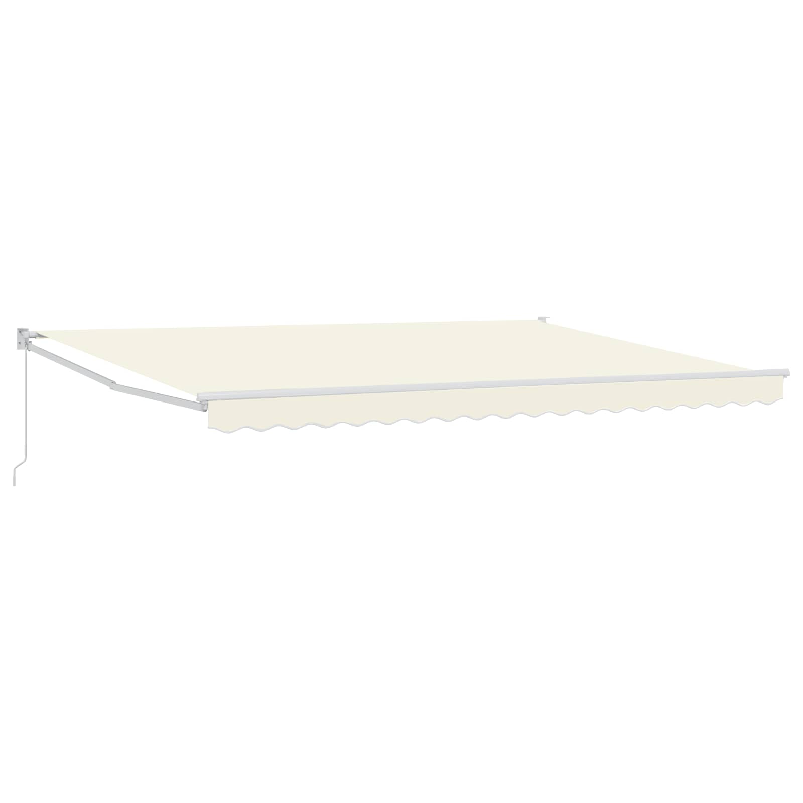 Ausziehbare Markise Creme 4 x 2 m 100% Polyester und Aluminium