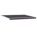 Ausziehbare Markise Anthrazit 4 x 2 m