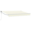 Markise Creme 2,5 x 2 m Polyester und Metall