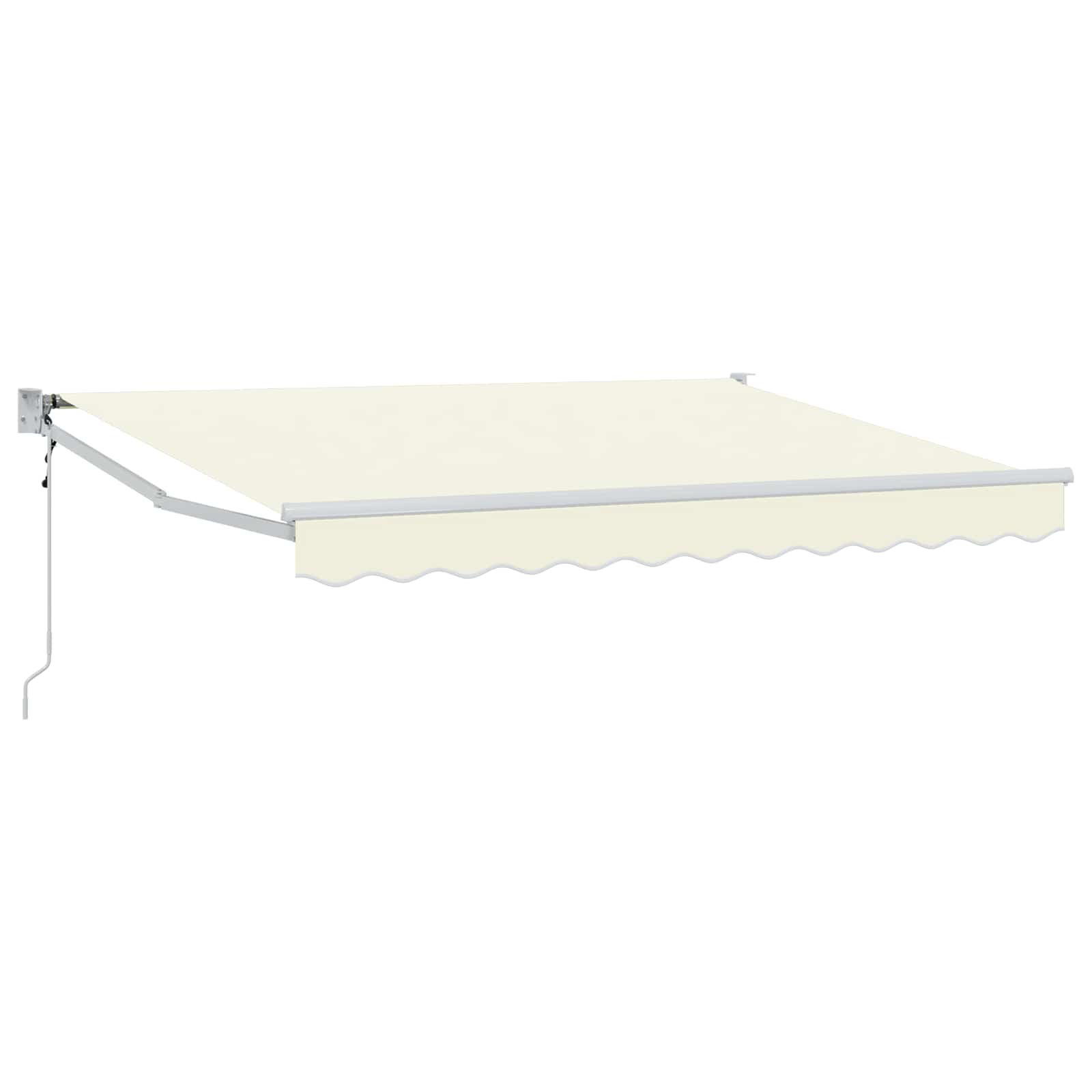 Markise Creme 3,5 x 2 m Polyester und Metall