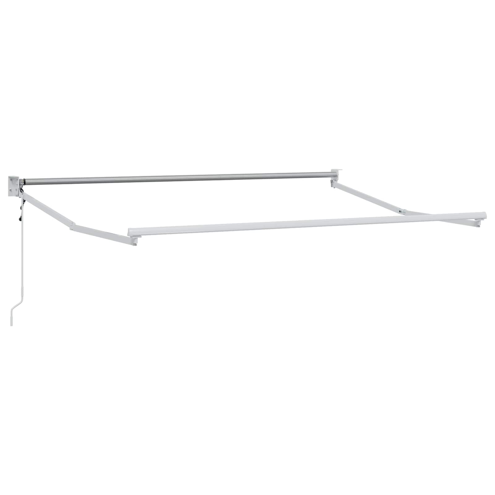 Markise Anthrazit 3,5 x 2 m Polyester und Metall