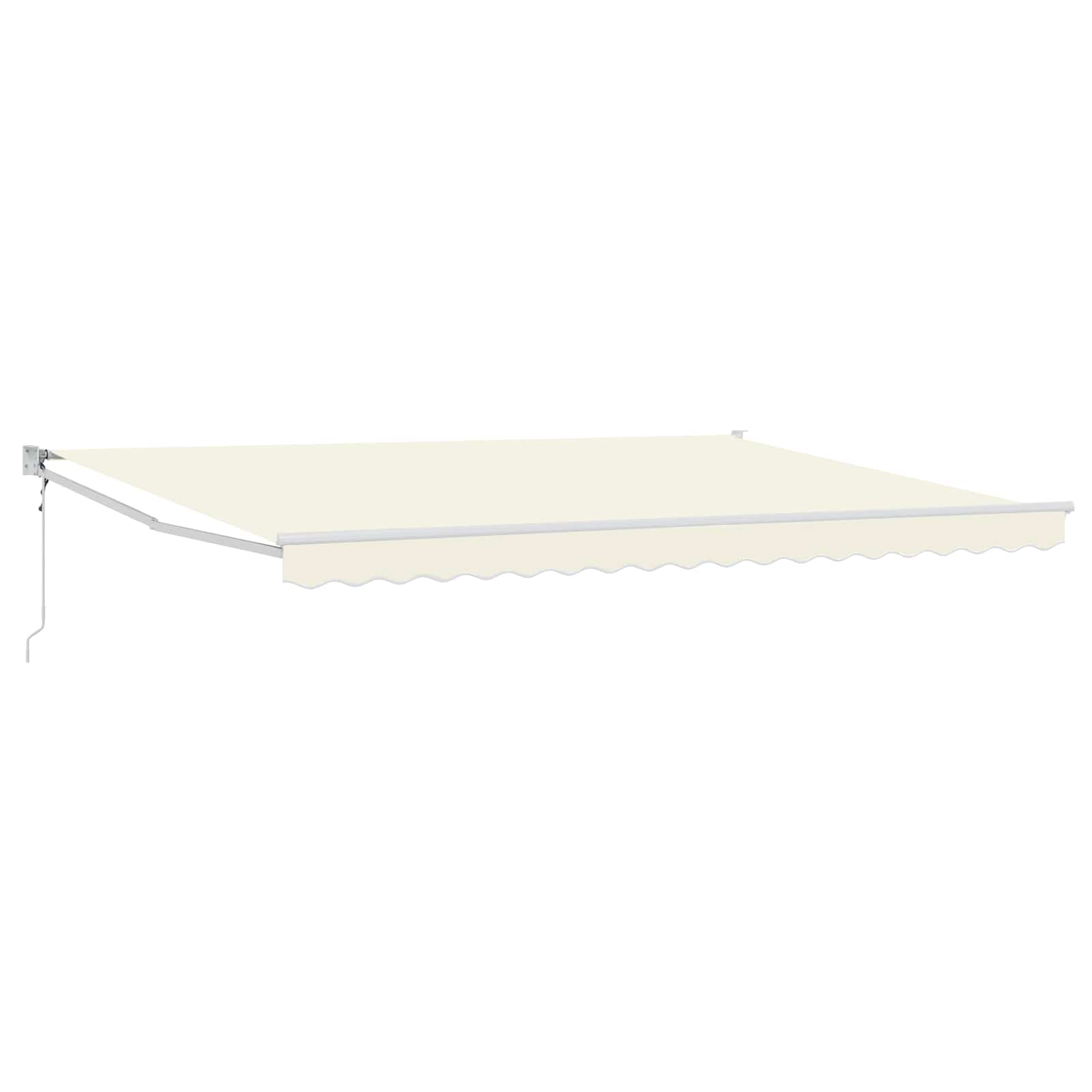 Markise Creme 4 x 2 m Polyester und Metall