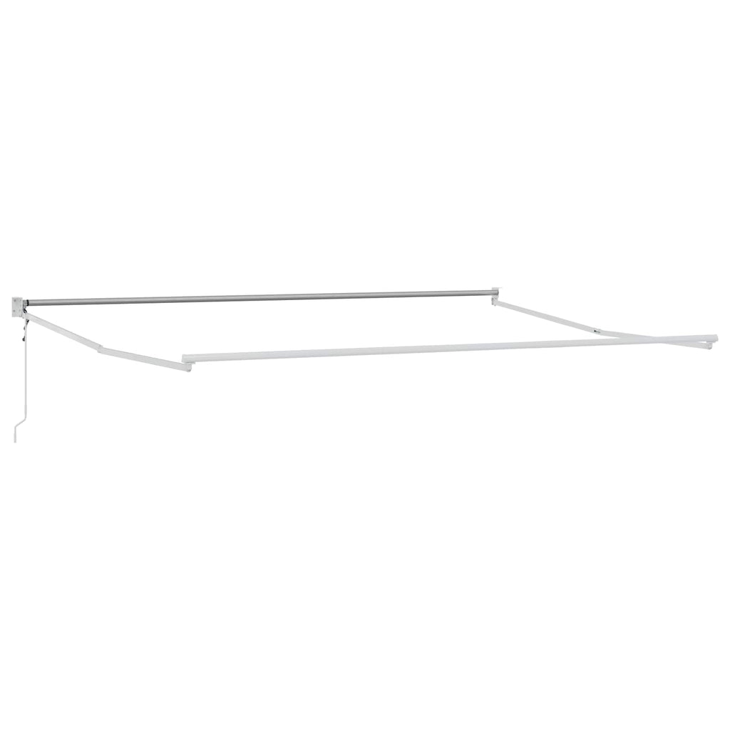 Markise Bordeauxrot 4 x 2 m Polyester und Metall