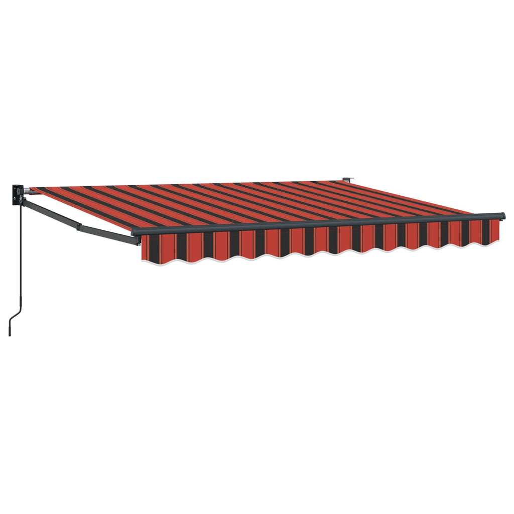 Ausziehbare Markise Orange, Schwarz und Gelb 3 x 2 m