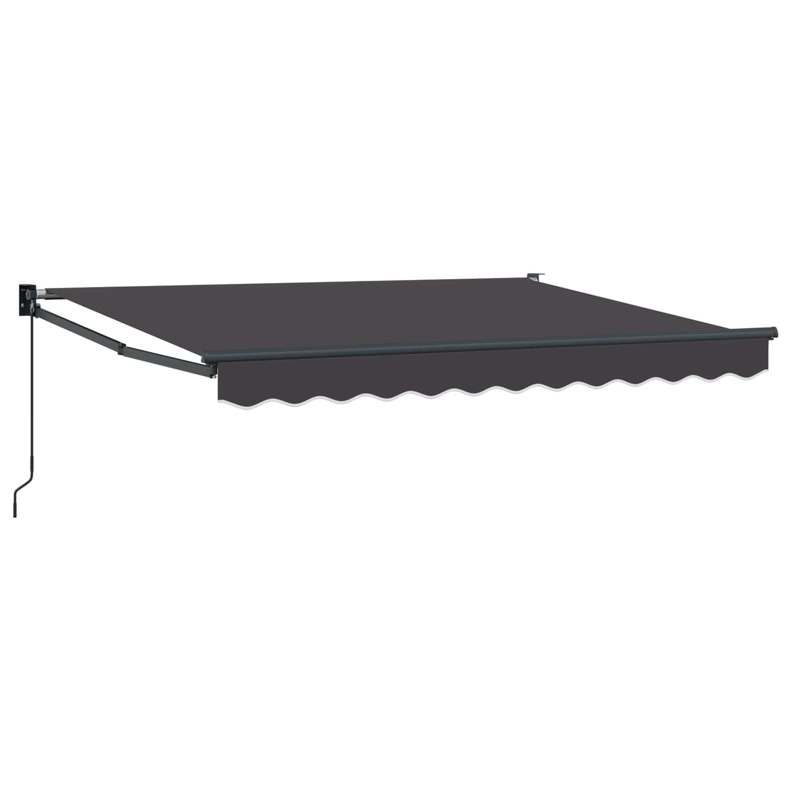 Ausziehbare Markise Anthrazit 3,5 x 2 m